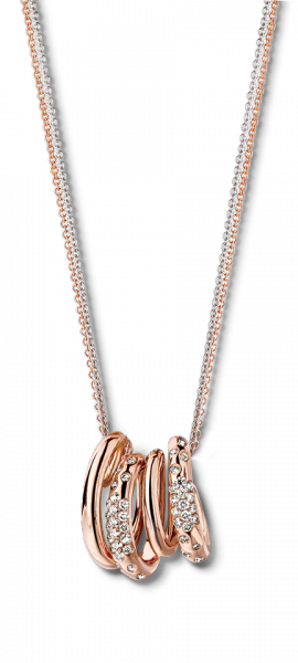 Rosé gouden hanger.