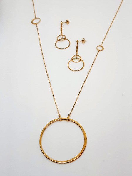Geel gouden collier