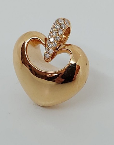 Rosé gouden hanger