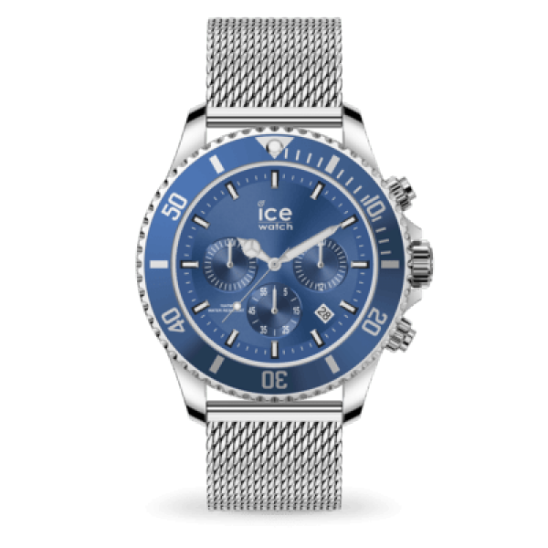 Ice Steel Mesh Bleu Chrono