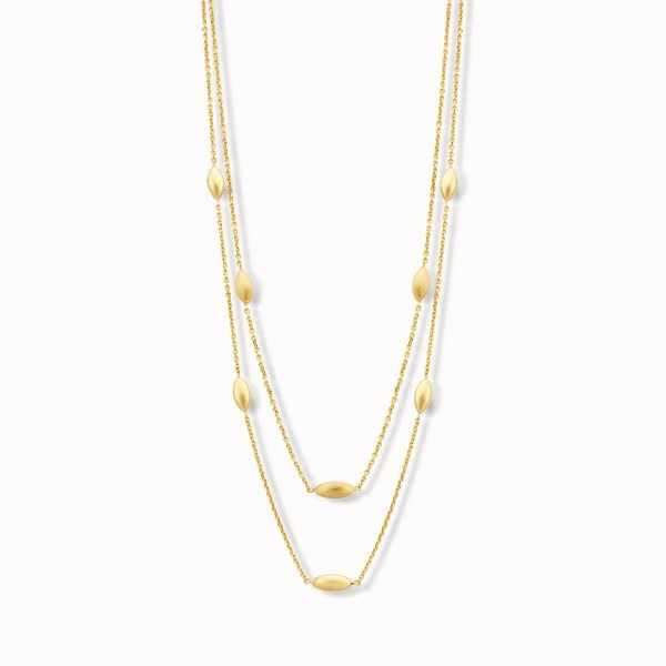 Geel gouden collier