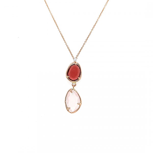 Kleurstenen collier