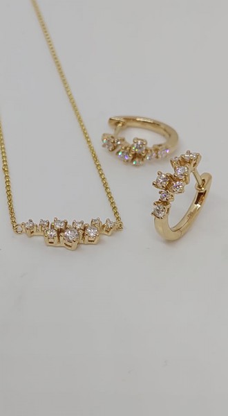 Geel gouden hanger
