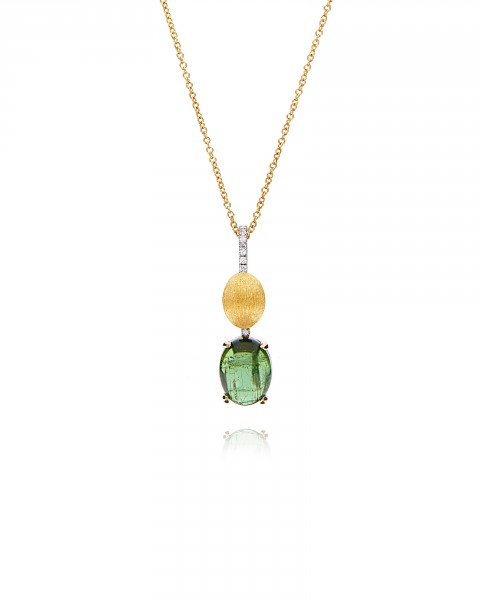 Kleurstenen collier
