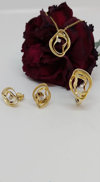 Geel gouden hanger