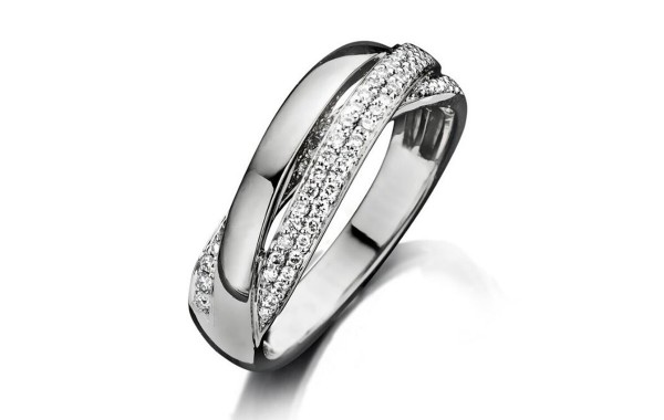 Wit gouden ring