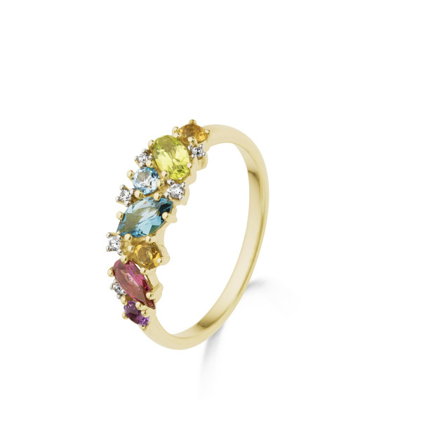Ring met kleursteen