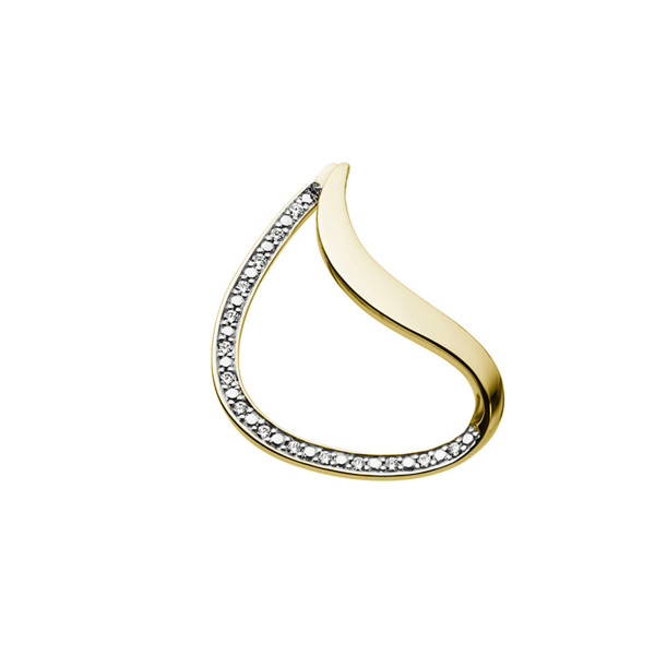 Bicolor gouden hanger