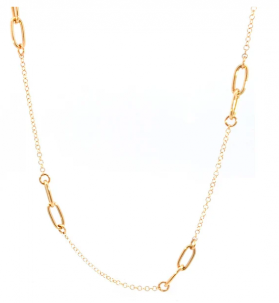 Geel gouden collier