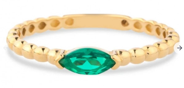Ring met kleursteen