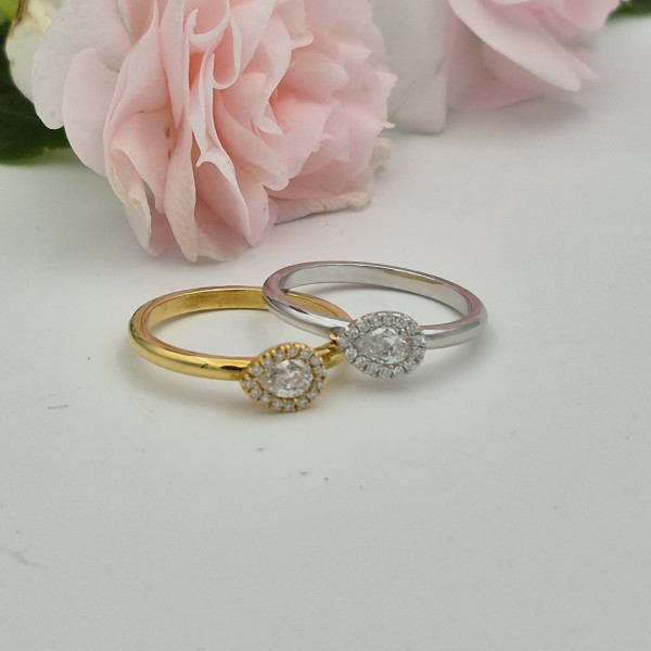Geel gouden ring