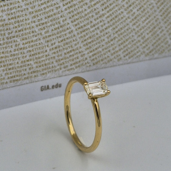 Geel gouden ring