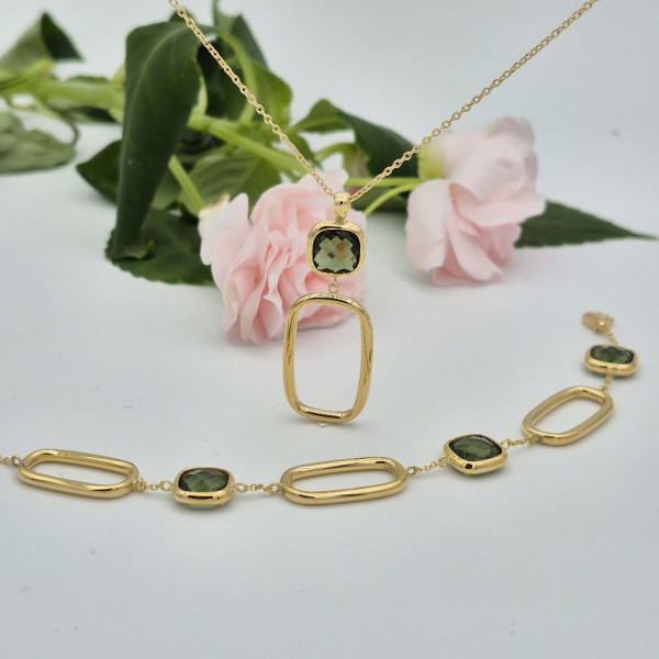 Kleursteen armband
