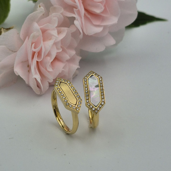 Geel gouden ring