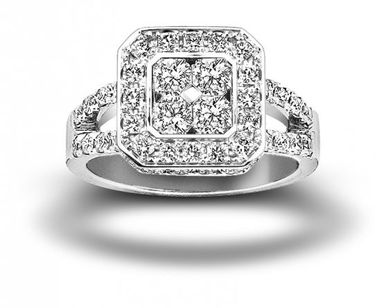 Wit gouden ring