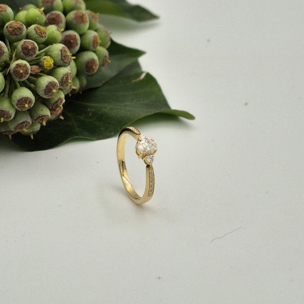 Geel gouden ring