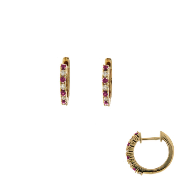 Kleursteen oorringen