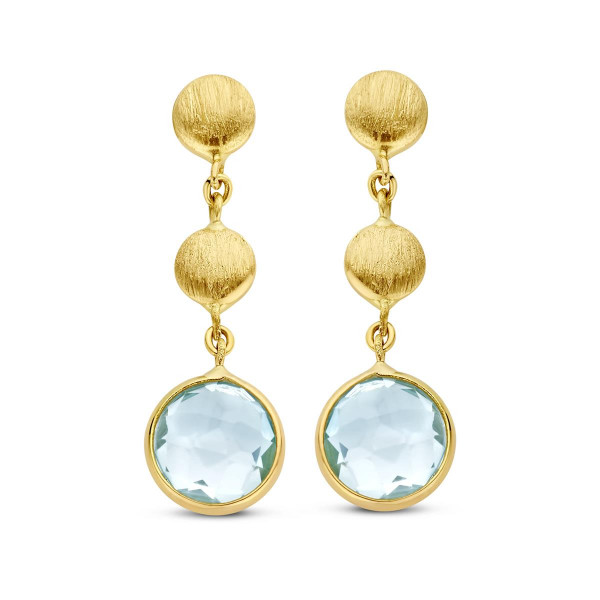 Kleursteen oorringen