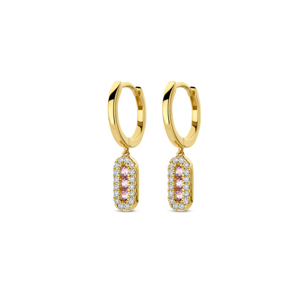 Oorringen met kleursteen