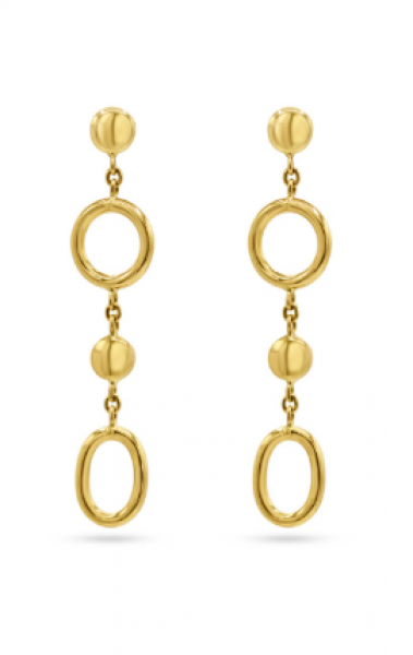 Geel gouden slingeroorringen