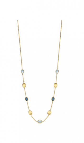 Collier met kleurstenen