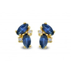 Oorringen met kleursteen