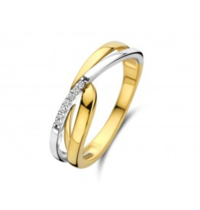 Bicolor gouden ring