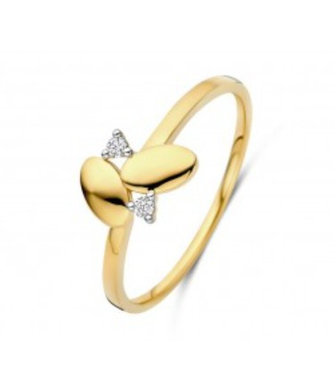 Bicolor gouden ring