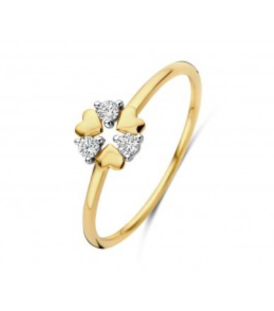Bicolor gouden ring