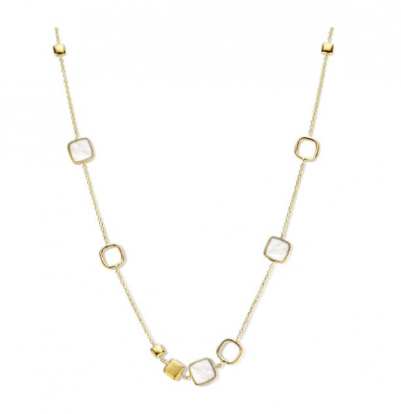Collier met parelmoer