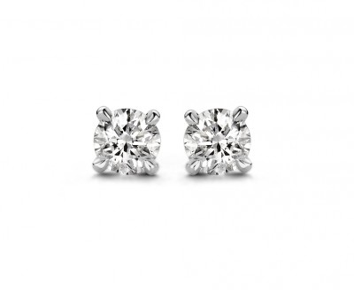 Wit gouden oorringen