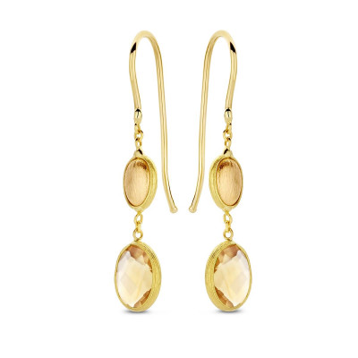 Oorringen met kleursteen