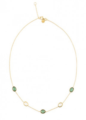 Collier met kleurstenen