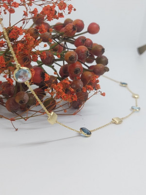 Kleursteen ketting