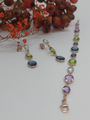 Kleurstenenarmband