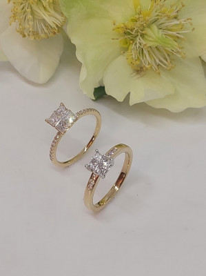 Bicolor gouden ring