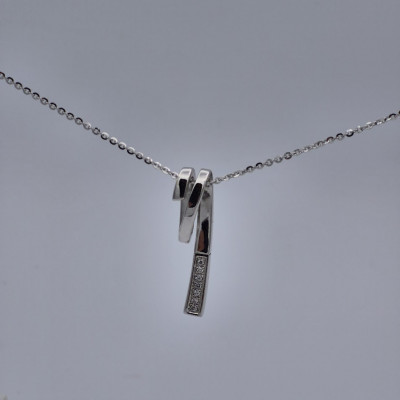 Wit gouden hanger