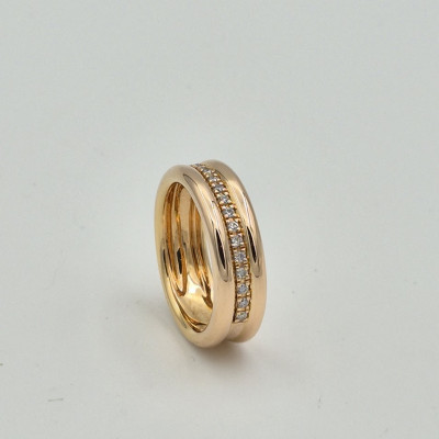Rosé gouden ring