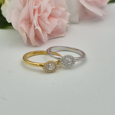 Geel gouden ring