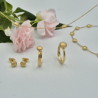 Geel gouden oorringen