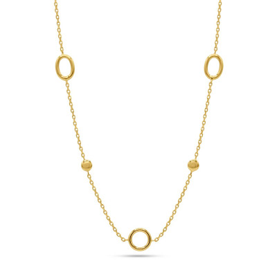 Geel gouden collier