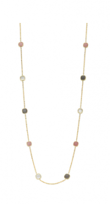 Collier met kleurstenen