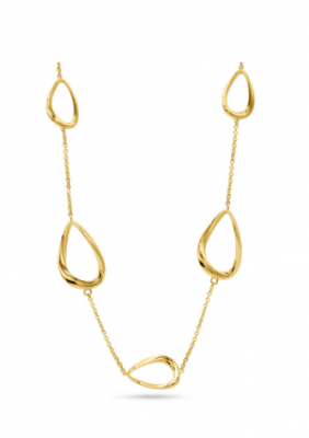 Geel gouden collier
