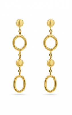 Geel gouden slingeroorringen