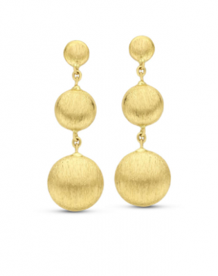 Geel gouden slingeroorringen