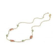 Collier met kleurstenen