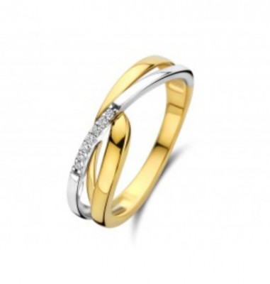 Bicolor gouden ring