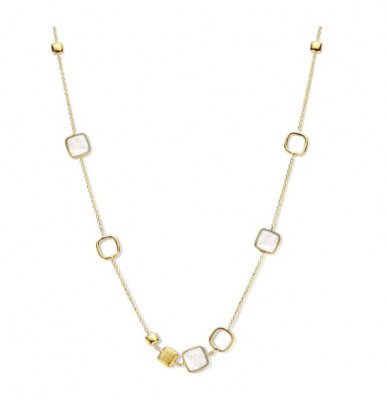 Collier met parelmoer