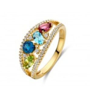 Ring met kleursteen